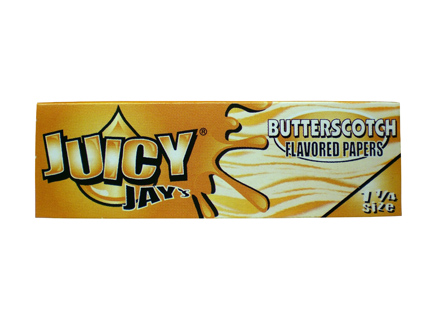 Juicy Jay's ochucené krátké papírky, Butterscotch, 32ks/bal.
